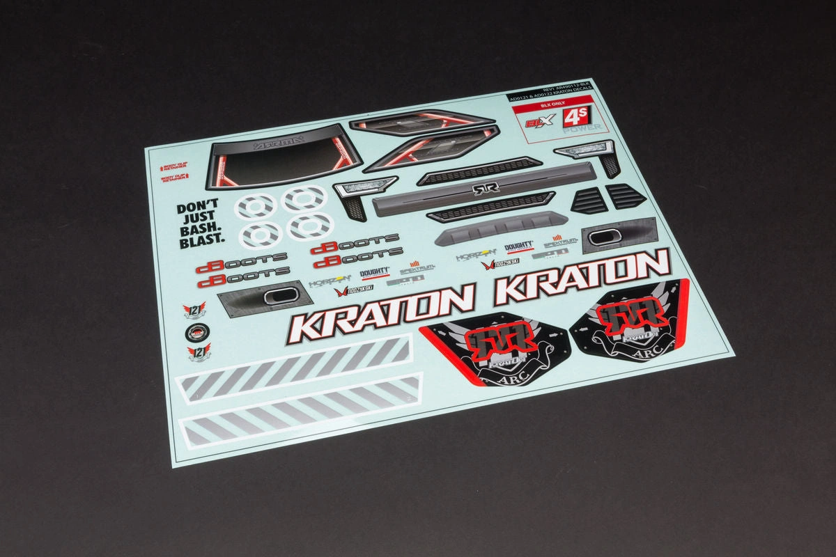Unleash Your Beast: Arrma Kraton 4X4 4S Clear Body & Decals—Ready to Rumble!